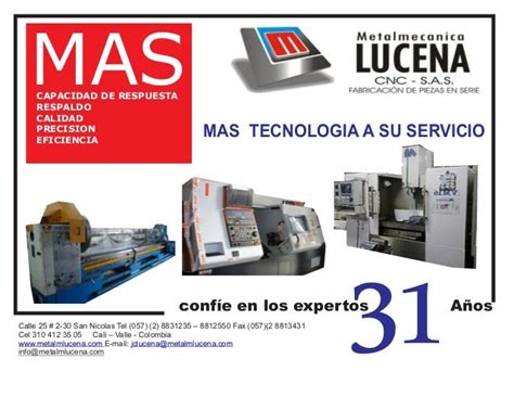 Metalmecanica Lucena Cnc S.A.S. (Colombia) 